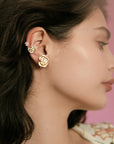 Luxury Earrings Light Flowers Alloy women