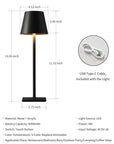 LED Desk Lamp, 5000mAh Battery  (USA ONLY +4 TO 9 DAYS SHIPPING)