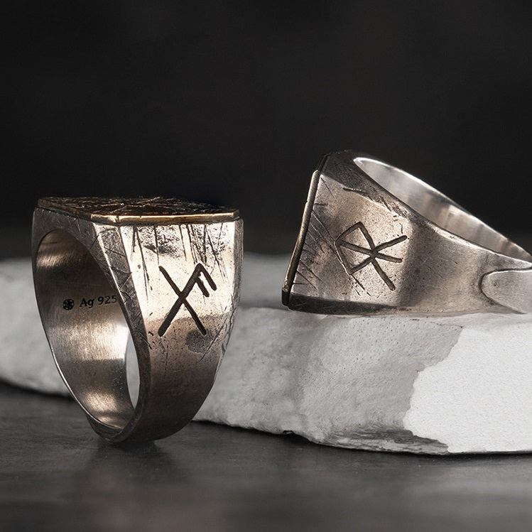 Viking Silver Ring men