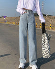 Wide Leg Jeans For Women Bottom Baggy Denim Pants Trousers