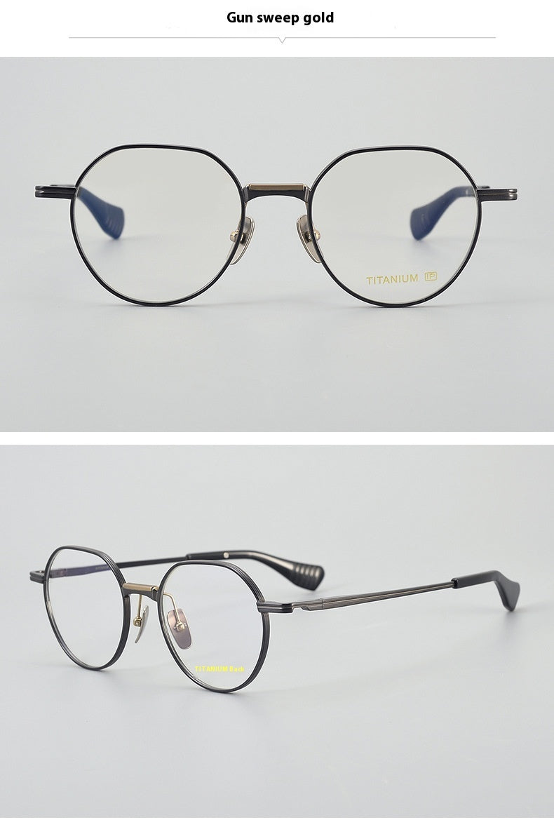 Ultra Light Pure Titanium Vintage Round Frame Spectacle