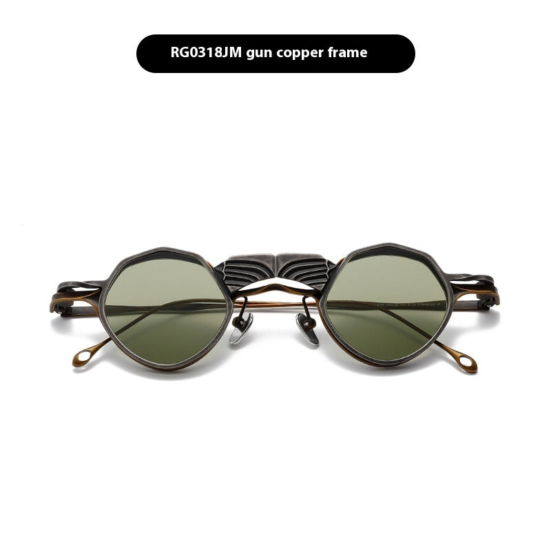 Round Frame Shaped Sunglasses Double Layer women