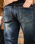 Denim Cotton Men's Vintage Denim Straight Jeans