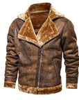 Men Suede Leather Jacket