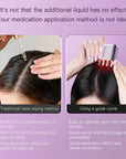 Electric Scalp Massager Cow Horn Massage Comb Red Light Oil Applicator Promote Hair Growth Portable Hair Guid Comb