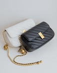 Women's  genuine leather Chain Lingge Shoulder Bag