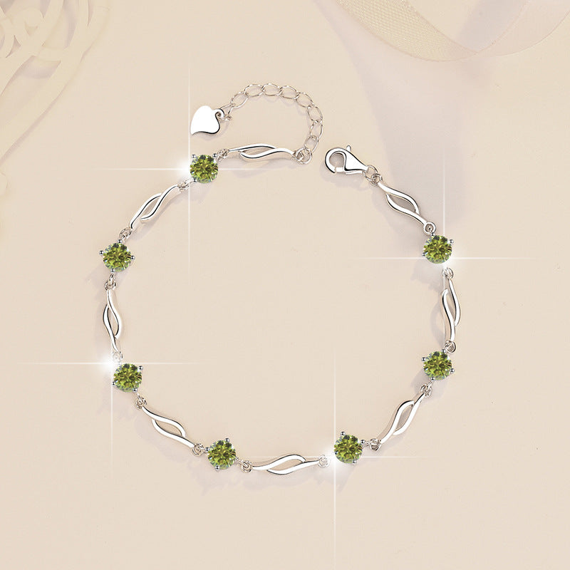 ✨ Dazzling Moissanite Bracelet – 0.5ct S925 Sterling Silver / Women’s Luxury Jewelry