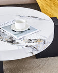 Modern Double-Layer Round Coffee Table ( USA ONLY 3 TO 5 DAYS SHIPPING)