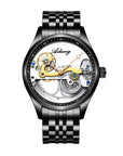 Automatic Mechanical Watch Creative Hollow Male Watch Generation Silicone Band Watch AliFinds