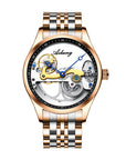 Automatic Mechanical Watch Creative Hollow Male Watch Generation Silicone Band Watch AliFinds