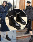 British Style Martin Boots Winter Plus Velvet Thick Cotton Shoes AliFinds