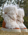 10CM Warm Keeping Pure Wool Slim Tall Women's Winter Thickened Snow Boots