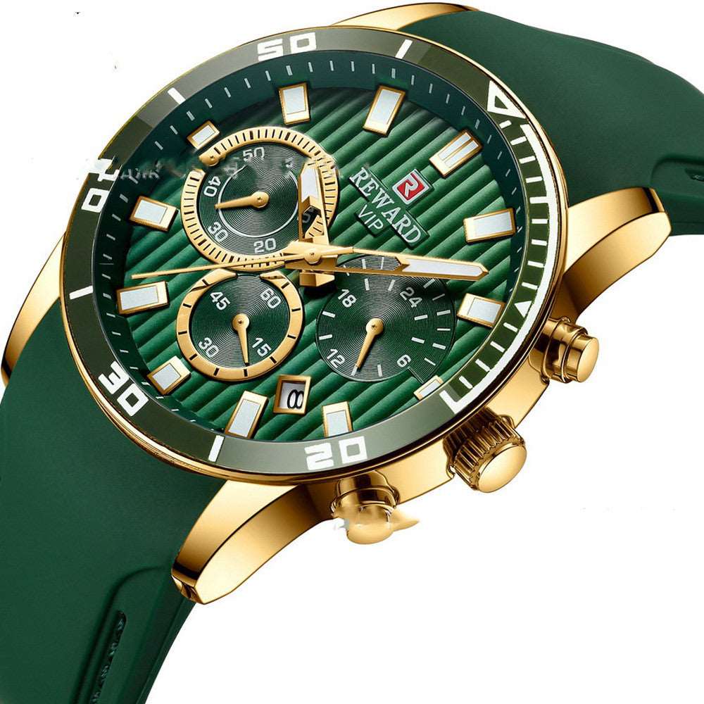 Calendar Men's Multifunctional Sports And Leisure Quartz Watch Men's Watch AliFinds