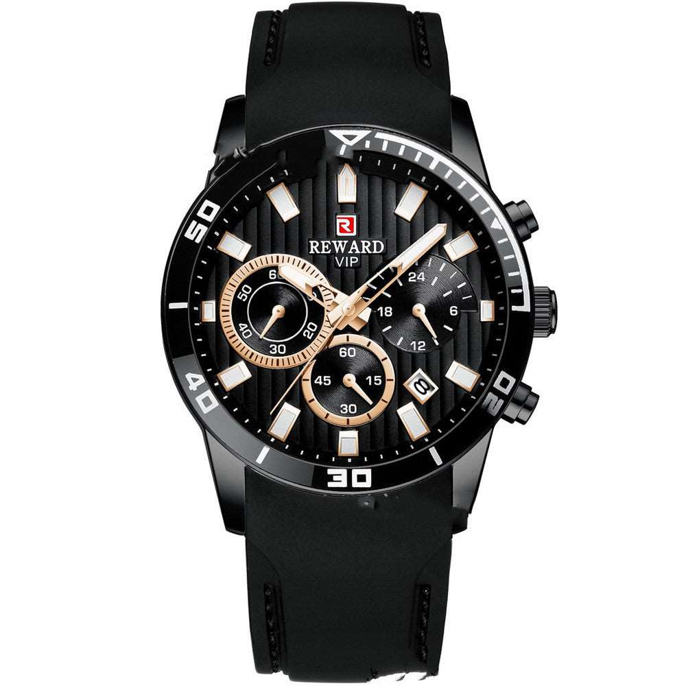 Calendar Men&#39;s Multifunctional Sports And Leisure Quartz Watch Men&#39;s Watch AliFinds