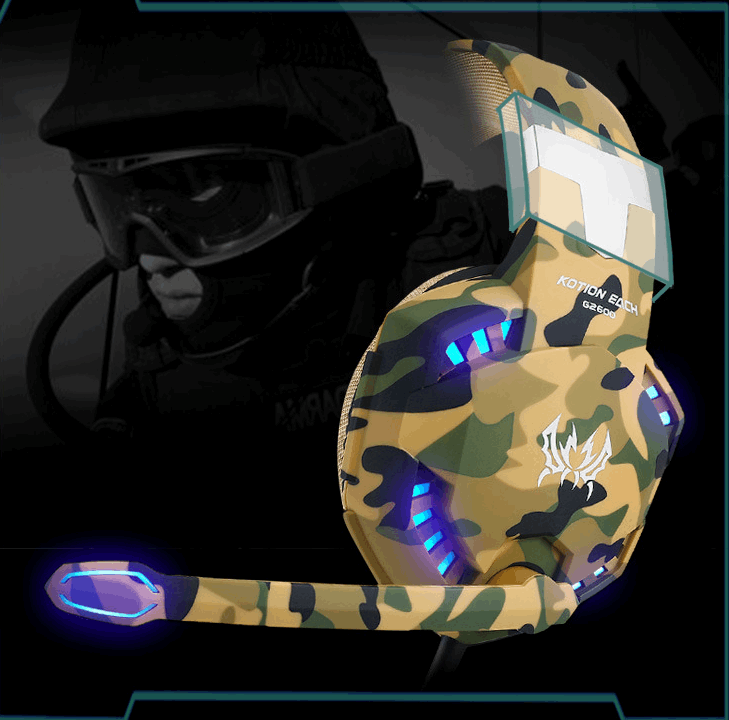 Camouflage computer headset AliFinds