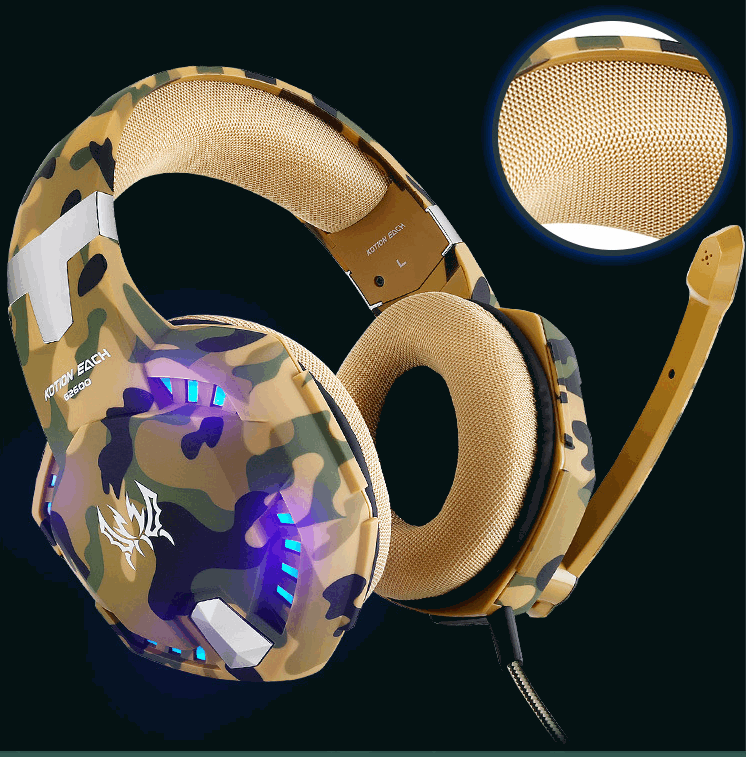 Camouflage computer headset AliFinds