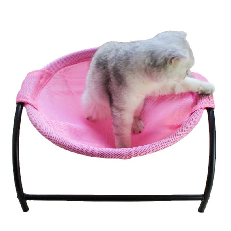 Cat Hammock Bed Free-Standing Cat Sleeping Cat Bed Cat Supplies Pet Supplies Whole Wash Stable Structure Detachable Excellent Breathability Easy Assembly Indoors Outdoors AliFinds