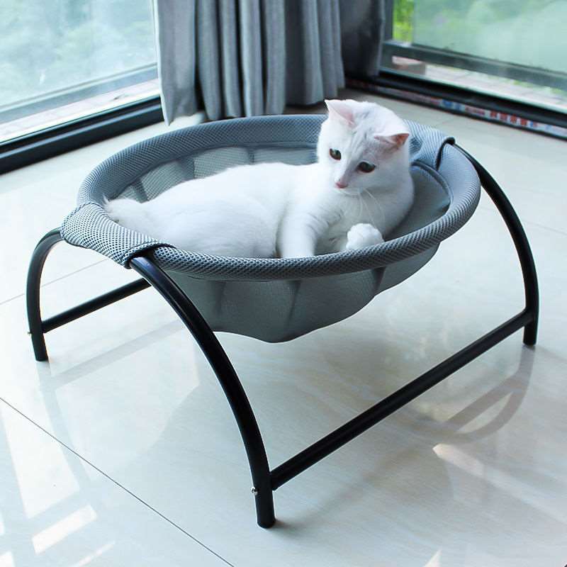 Cat Hammock Bed Free-Standing Cat Sleeping Cat Bed Cat Supplies Pet Supplies Whole Wash Stable Structure Detachable Excellent Breathability Easy Assembly Indoors Outdoors AliFinds