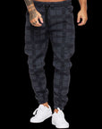 Checkered 3D Digital Print Casual Pants AliFinds