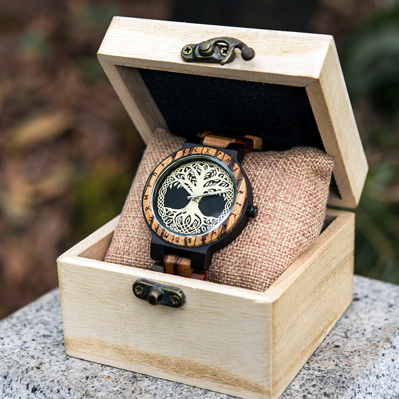 Creative Men&#39;s Wooden Quartz Watch AliFinds