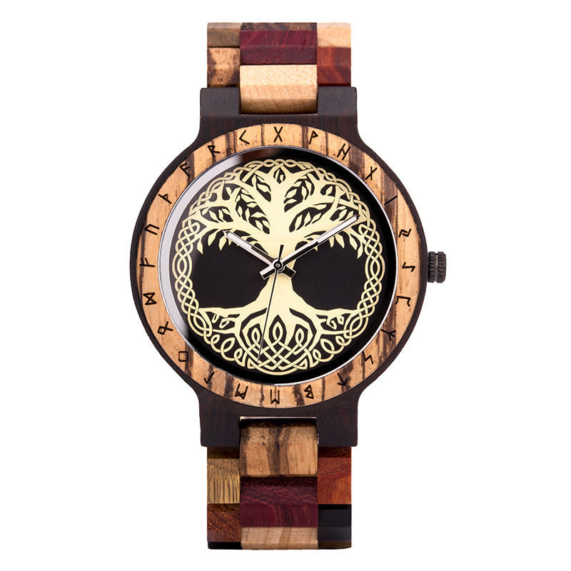 Creative Men&#39;s Wooden Quartz Watch AliFinds