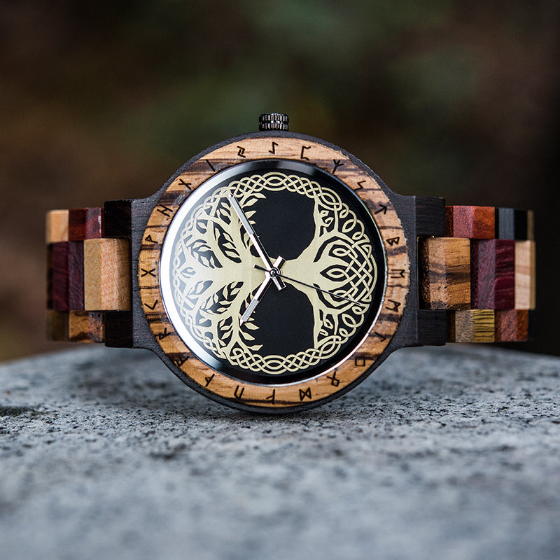 Creative Men&#39;s Wooden Quartz Watch AliFinds