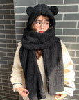 Cute winter plush scarf in autumn and winter AliFinds