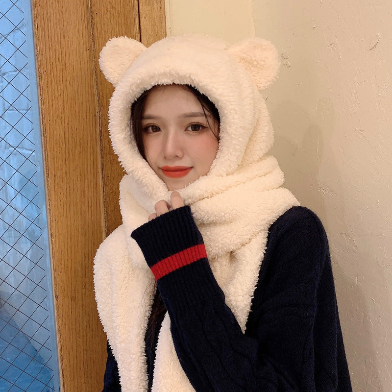 Cute winter plush scarf in autumn and winter AliFinds