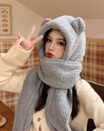 Cute winter plush scarf in autumn and winter AliFinds