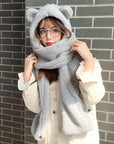 Cute winter plush scarf in autumn and winter AliFinds