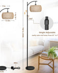 Arc Floor Lamp with Remote Control (USA ONLY)