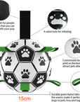 Dog Toys Interactive Pet Football Toys with Grab Tabs Dog Outdoor training Soccer Pet Bite Chew Balls for Dog accessories AliFinds