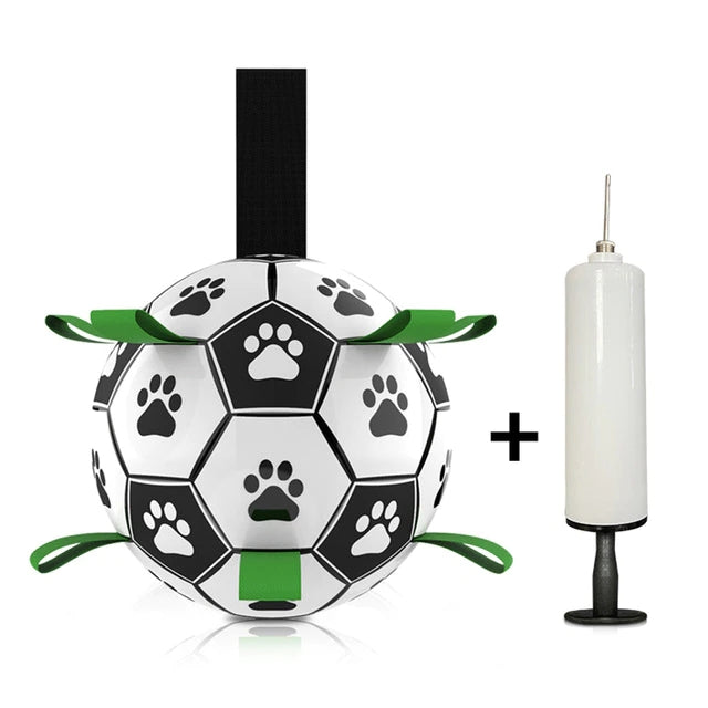 Dog Toys Interactive Pet Football Toys with Grab Tabs Dog Outdoor training Soccer Pet Bite Chew Balls for Dog accessories AliFinds