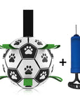 Dog Toys Interactive Pet Football Toys with Grab Tabs Dog Outdoor training Soccer Pet Bite Chew Balls for Dog accessories AliFinds