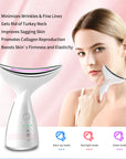 EMS Microcurrent Neck Face Beauty Device With 3 Colors LED Photon Therapy Skin Tighten Reduce Double Chin Face Lifting Devices AliFinds