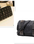 Fashion Women Black Leather Messenger Bags&wallet AliFinds