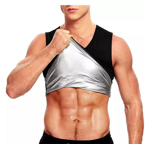 Fitness Corset Men's Shapewear Heat Trapping Shirt Sweat Body Shaper Vest Bodysuit AliFinds
