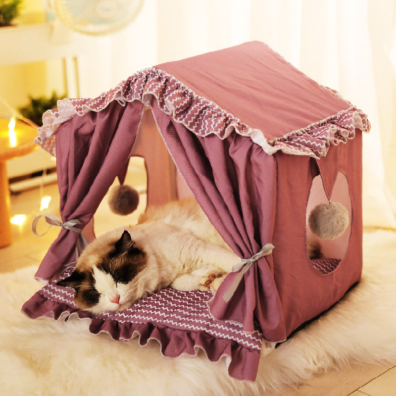 Foldable Summer Cat Bed House Cat Tent Kennel Pet Beds For Dog Cat House Dog Bed Dog House Cat Hammock Pet Products AliFinds