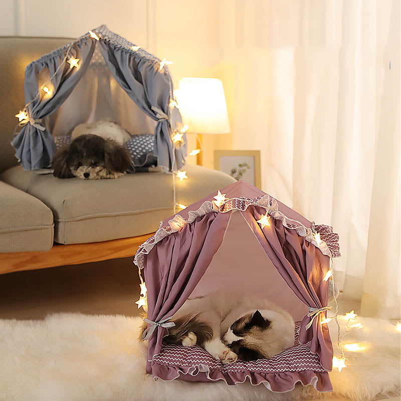 Foldable Summer Cat Bed House Cat Tent Kennel Pet Beds For Dog Cat House Dog Bed Dog House Cat Hammock Pet Products AliFinds