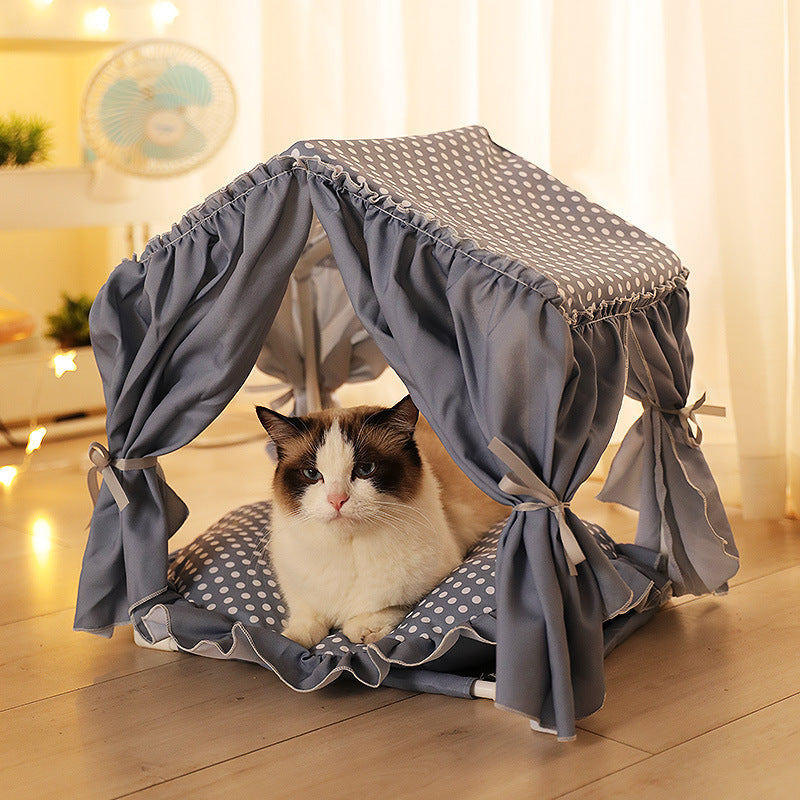 Foldable Summer Cat Bed House Cat Tent Kennel Pet Beds For Dog Cat House Dog Bed Dog House Cat Hammock Pet Products AliFinds