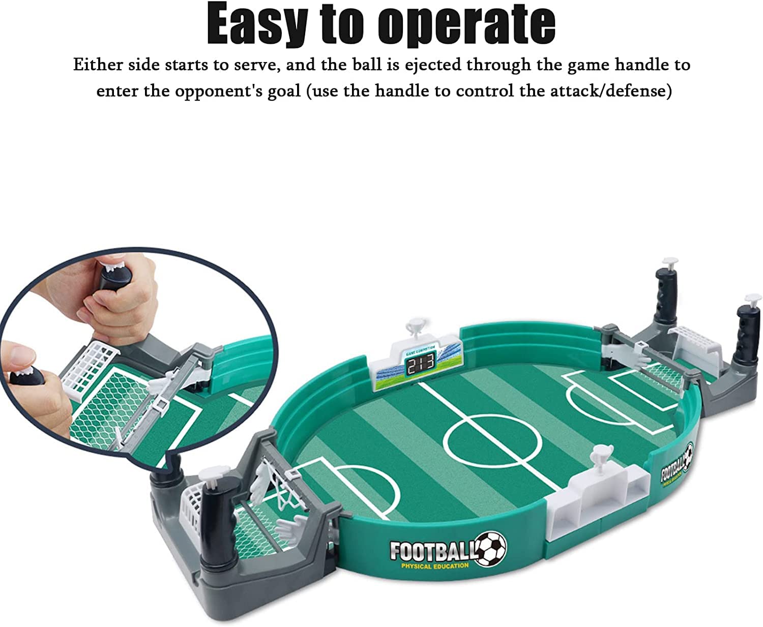 Football Table Interactive Game, Mini Tabletop Football Game Set For Kids, Hand-Eye Coordination Parent-Child Interactive Family Sports Board Game AliFinds