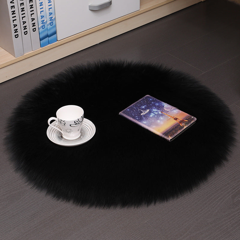 Hair Plush Carpet Floor Mats Household Floor Mats  Wool Round Bedroom Carpets AliFinds