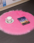 Hair Plush Carpet Floor Mats Household Floor Mats  Wool Round Bedroom Carpets AliFinds