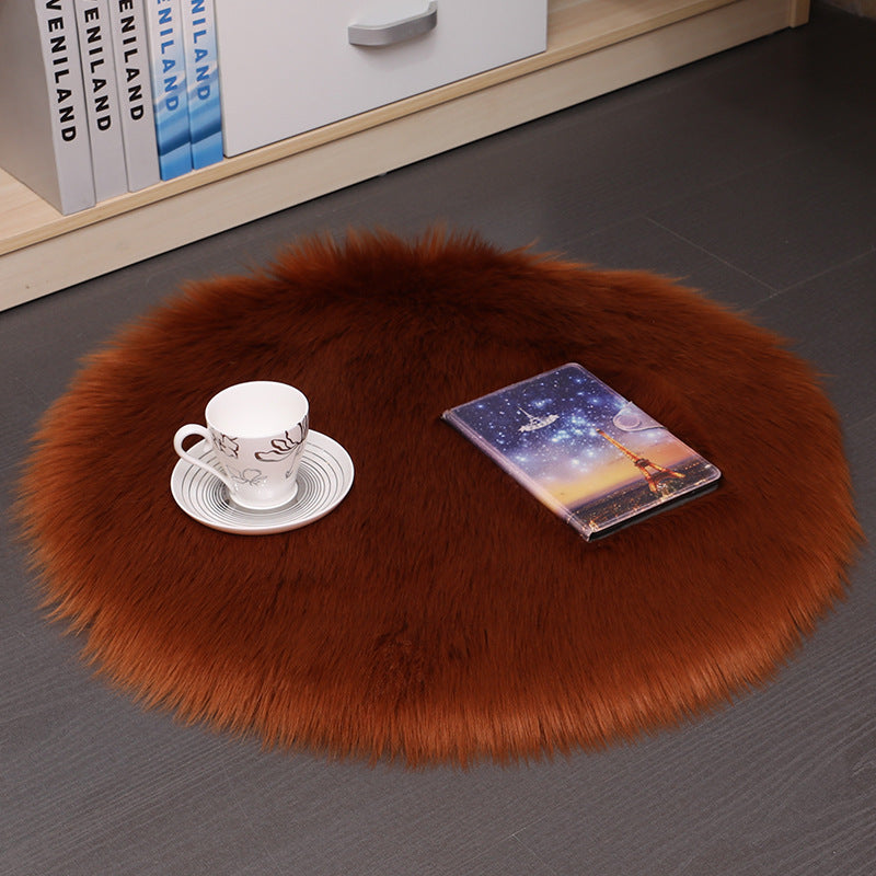 Hair Plush Carpet Floor Mats Household Floor Mats  Wool Round Bedroom Carpets AliFinds