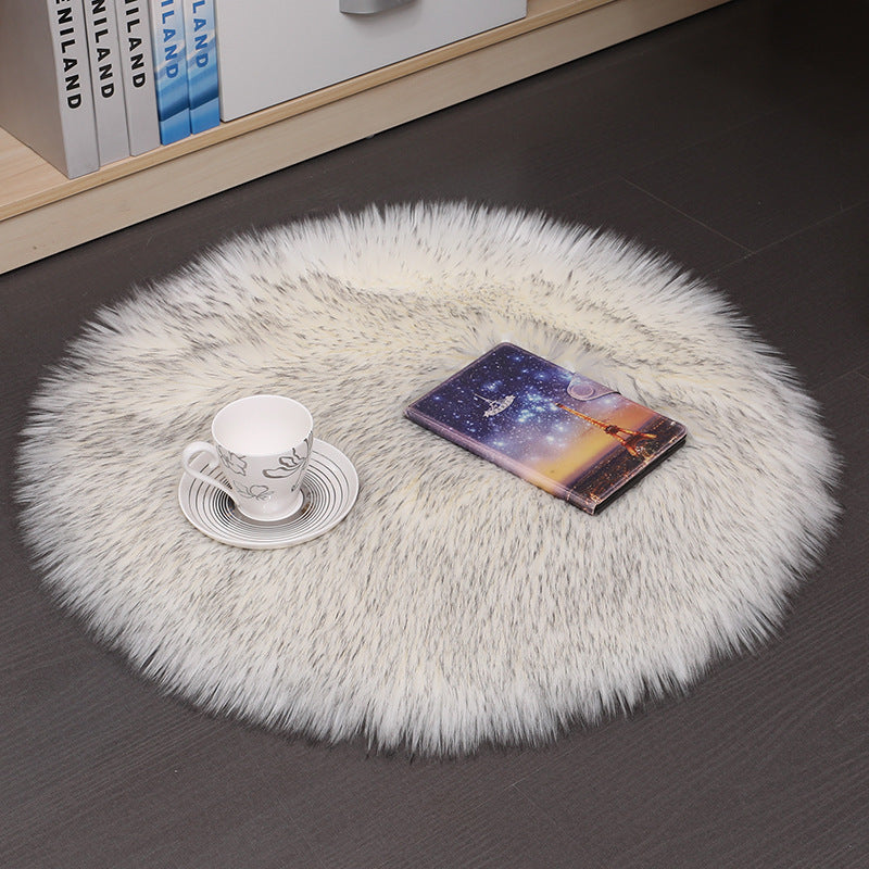 Hair Plush Carpet Floor Mats Household Floor Mats  Wool Round Bedroom Carpets AliFinds