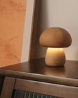 INS Wooden Cute Mushroom LED Night Light With Touch Switch  Bedside Table Lamp For Bedroom Childrens Room Sleeping Night Lamps Home Decor AliFinds