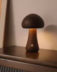 INS Wooden Cute Mushroom LED Night Light With Touch Switch  Bedside Table Lamp For Bedroom Childrens Room Sleeping Night Lamps Home Decor AliFinds