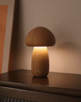 INS Wooden Cute Mushroom LED Night Light With Touch Switch  Bedside Table Lamp For Bedroom Childrens Room Sleeping Night Lamps Home Decor AliFinds