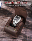 Leather Watch Box Single Portable Watch Storage Box AliFinds