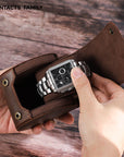 Leather Watch Box Single Portable Watch Storage Box AliFinds